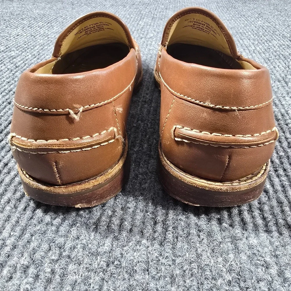 Tommy Bahama Shoes Mens 8D Brown Woven Leather Fynn Slipon‎ Loafer Boat Casual